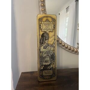 Vintage Dewar's White Label Highlander Scotch Whisky Advertising Tin Gold Box‎